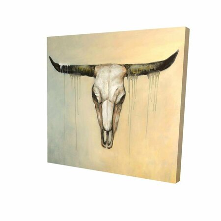 FONDO 32 x 32 in. Bull Skull-Print on Canvas FO2789508